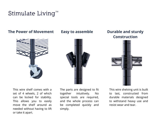 48 x 24 x 72 shelving | black wire rack | heavy duty wire shelving on wheels | 24 wire rack | Shelves shelf | Shelving shelf