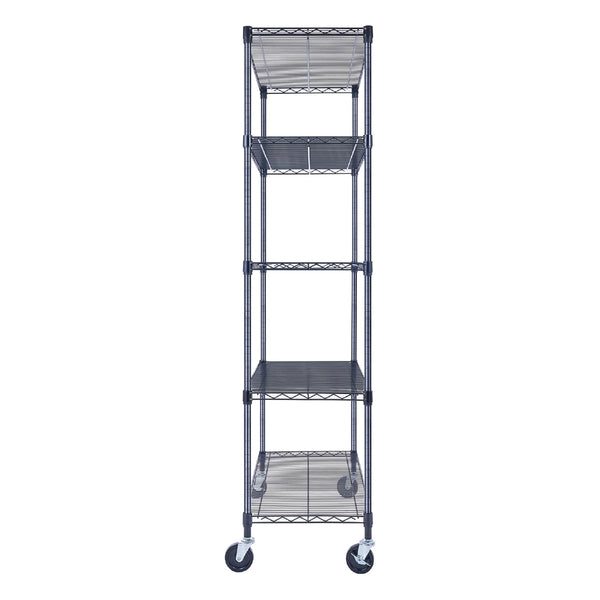 Black Wire Shelving 36"W x 18"D x 72"H | 5-Tier | NSF Certified