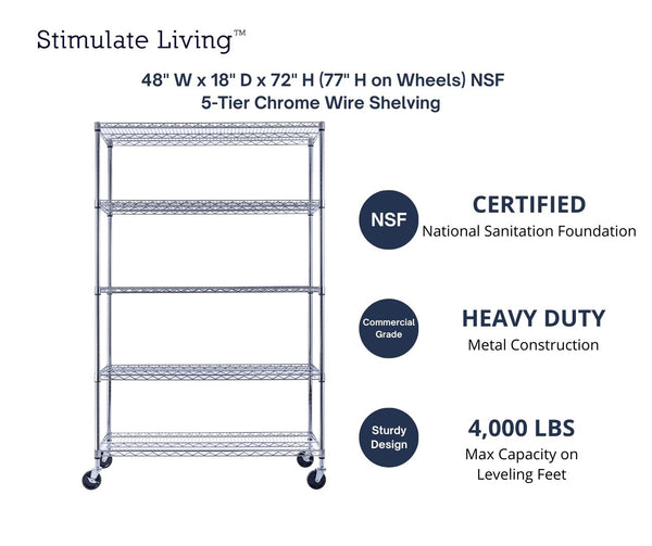 48 x 24 x 72 shelving | black wire rack | heavy duty wire shelving on wheels | 24 wire rack | Shelves shelf | Shelving shelf