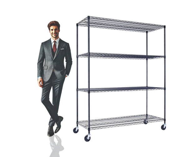 48 x 24 x 72 shelving | black wire rack | heavy duty wire shelving on wheels | 24 wire rack | Shelves shelf | Shelving shelf