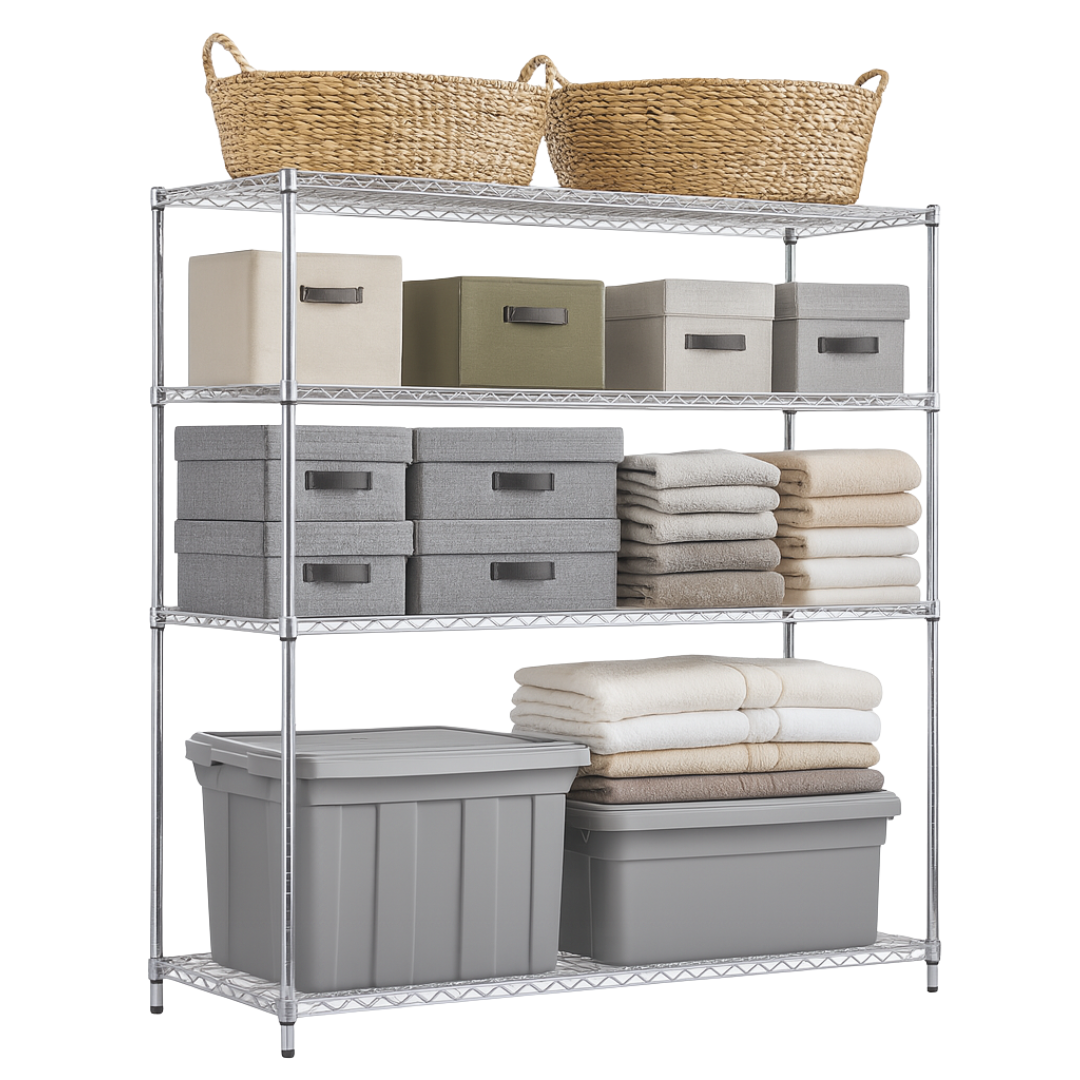 Wire Shelving on Wheels for Home and Business